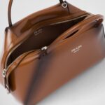 BRUSHED LEATHER HANDBAG