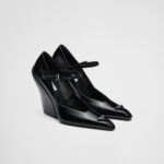 MARY JANE 95 BRUSHED LEATHER PUMPS