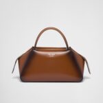 BRUSHED LEATHER HANDBAG