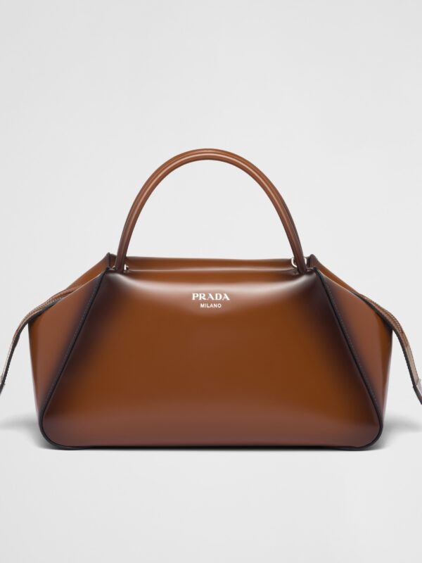 BRUSHED LEATHER HANDBAG