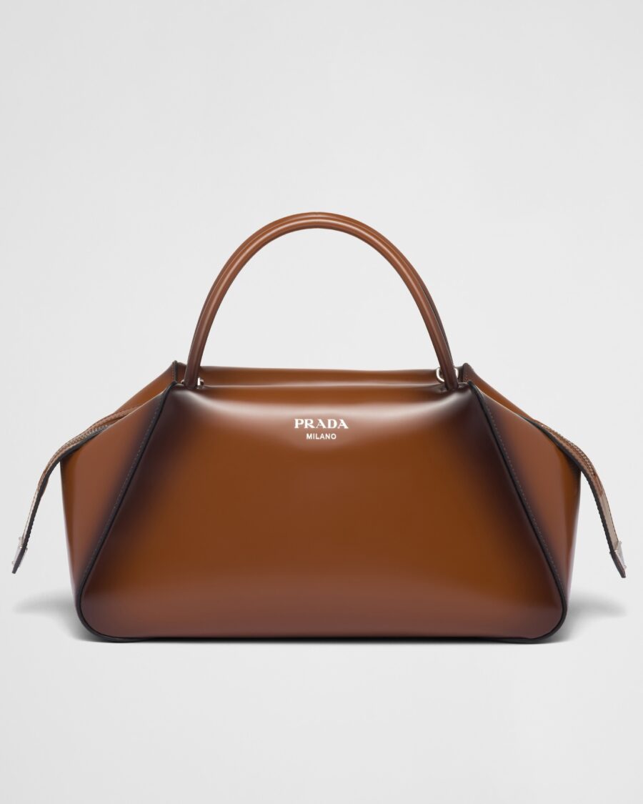 BRUSHED LEATHER HANDBAG