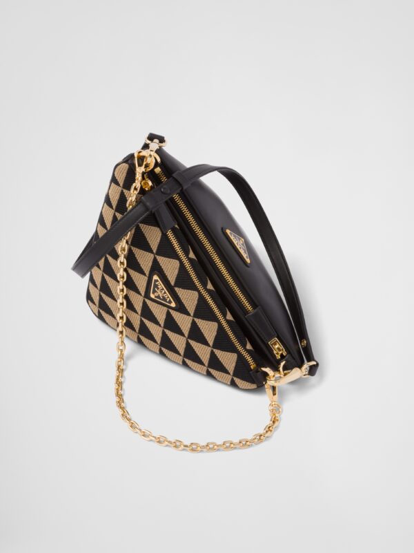 SYMBOLE LEATHER AND FABRIC MINI BAG