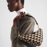 SYMBOLE LEATHER AND FABRIC MINI BAG