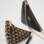SYMBOLE LEATHER AND FABRIC MINI BAG