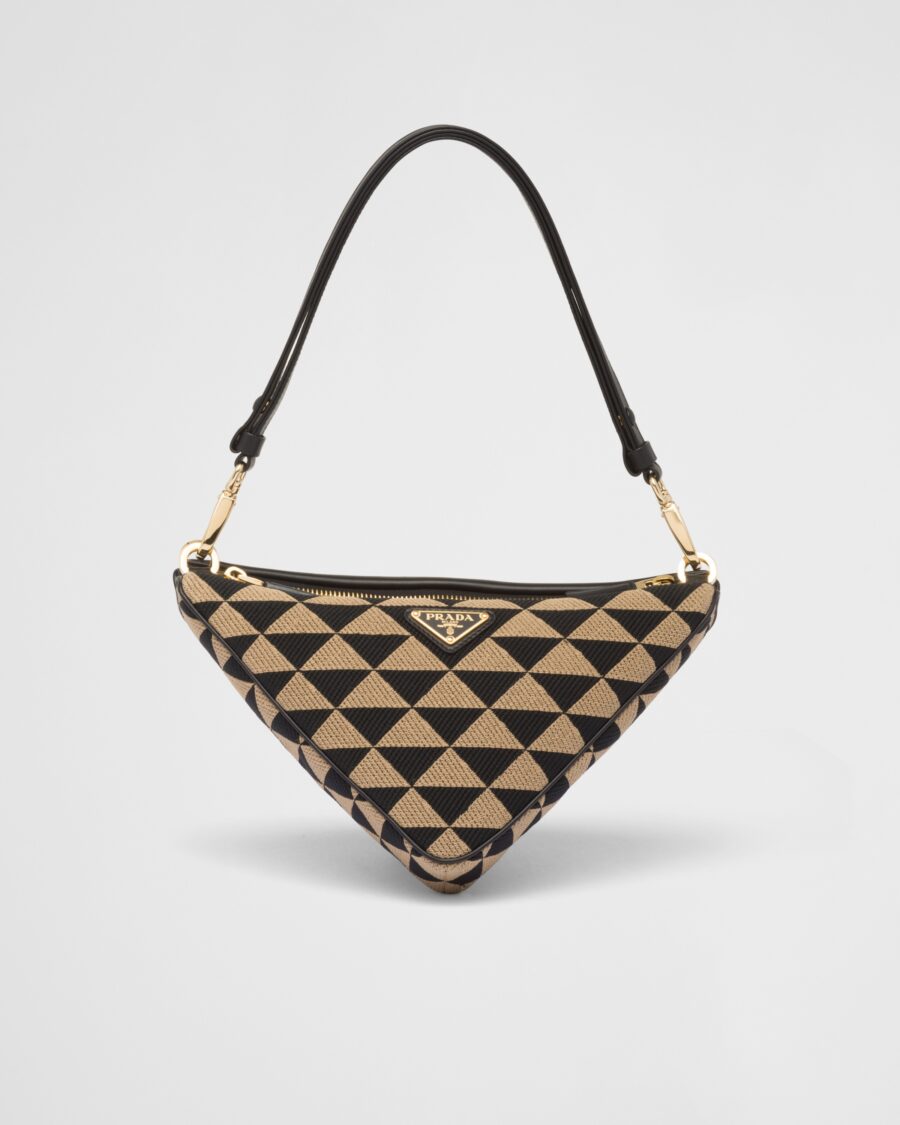 SYMBOLE LEATHER AND FABRIC MINI BAG