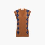 INTARSIA CASHMERE VEST