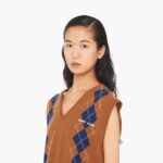 INTARSIA CASHMERE VEST