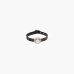 NAPPA LEATHER CHOKER WITH CRYSTALS