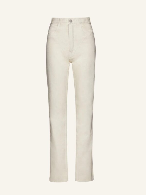 STITCH DETAIL STRAIGHT LEG JEANS