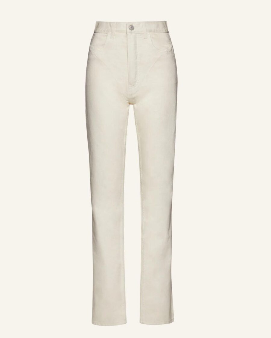 STITCH DETAIL STRAIGHT LEG JEANS