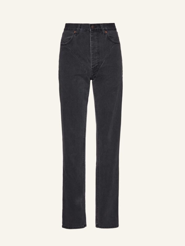 STITCH DETAIL STRAIGHT LEG JEANS