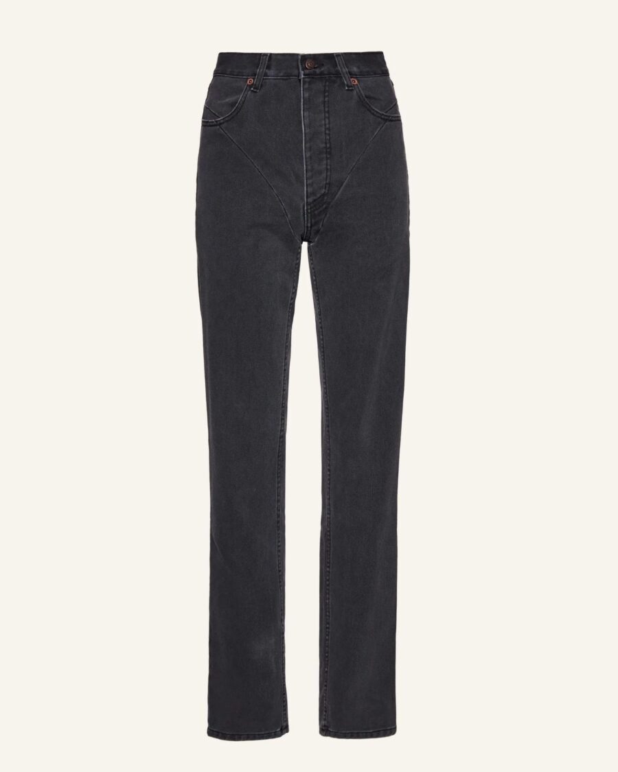 STITCH DETAIL STRAIGHT LEG JEANS