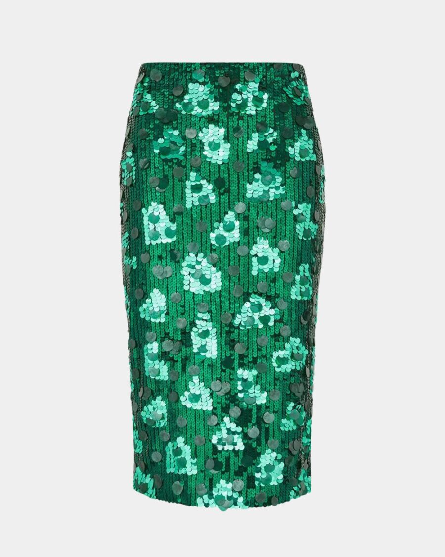 SEQUINS MIDI SKIRT