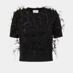KNITWEAR WITH FEATHERS