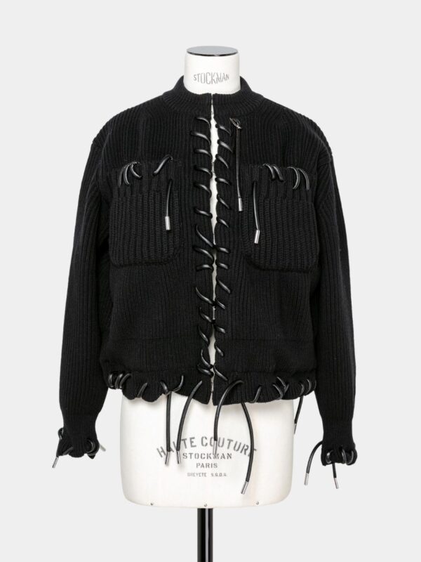 WOOL KNIT BLOUSON