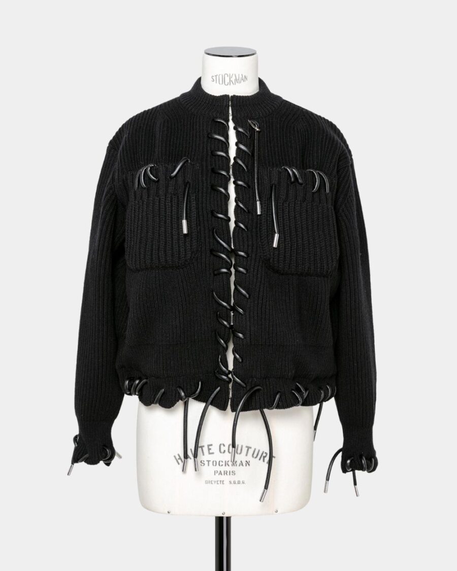 WOOL KNIT BLOUSON