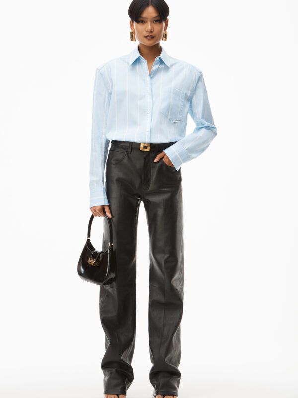 BUTTON DOWN FINE STRIP SHIRT