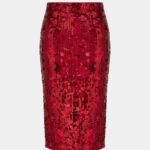 SEQUINS MIDI SKIRT