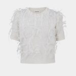 KNITWEAR WITH FEATHERS