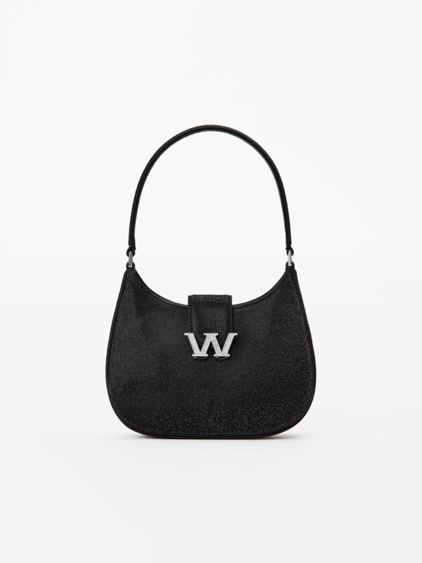 W LEGACY HOBO BAG IN CRYSTAL SATIN