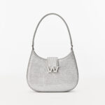 W LEGACY HOBO BAG IN CRYSTAL SATIN