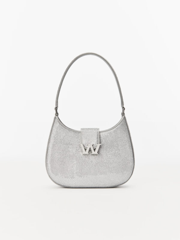 W LEGACY HOBO BAG IN CRYSTAL SATIN