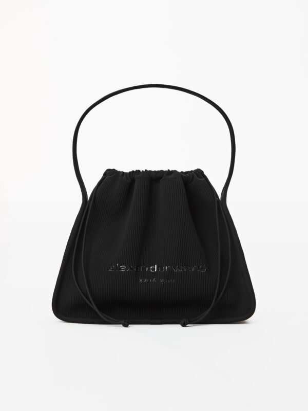 RYAN LARGE RIBBED KNIT BAG