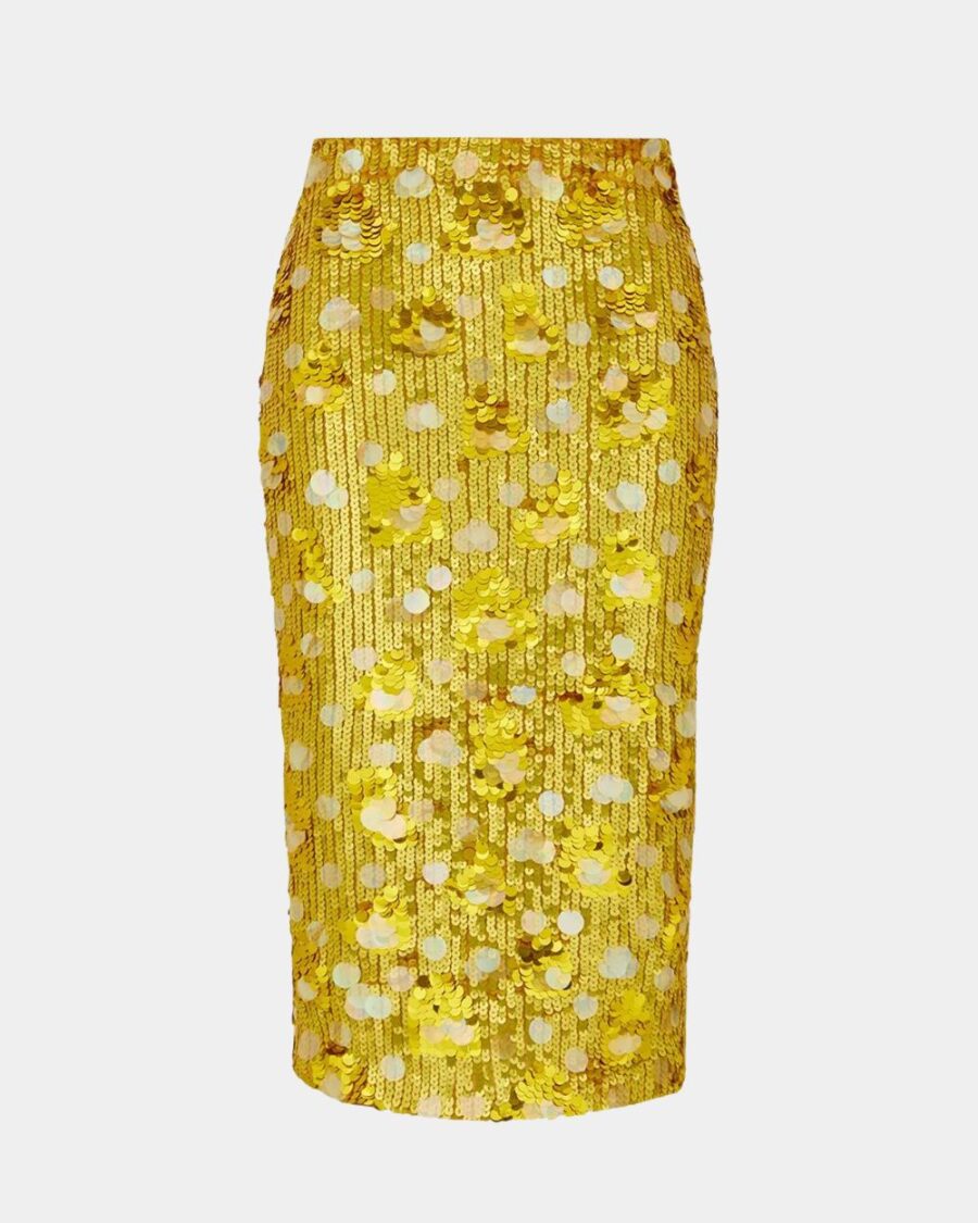 SEQUINS MIDI SKIRT
