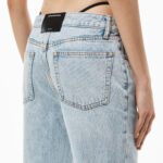 DIAMANTE STRAP LOW RISE JEANS