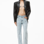 DIAMANTE STRAP LOW RISE JEANS