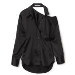 OPEN BACK SHIRT IN SILK