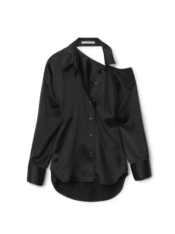 OPEN BACK SHIRT IN SILK
