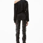 OPEN BACK SHIRT IN SILK