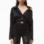 OPEN BACK SHIRT IN SILK