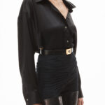 OPEN BACK SHIRT IN SILK