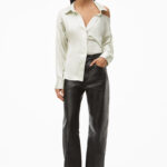 OPEN BACK SHIR IN SILK