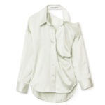 OPEN BACK SHIR IN SILK