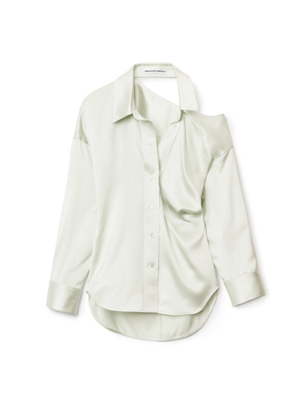 OPEN BACK SHIR IN SILK