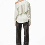 OPEN BACK SHIR IN SILK