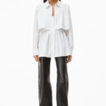 SMOCKED CAMI IN COMPACT COTTON