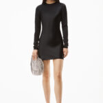 OPEN BACK DRESS IN SILK