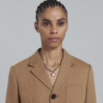 BEIGE CROPPED JACKET IN WOOL FLANNEL