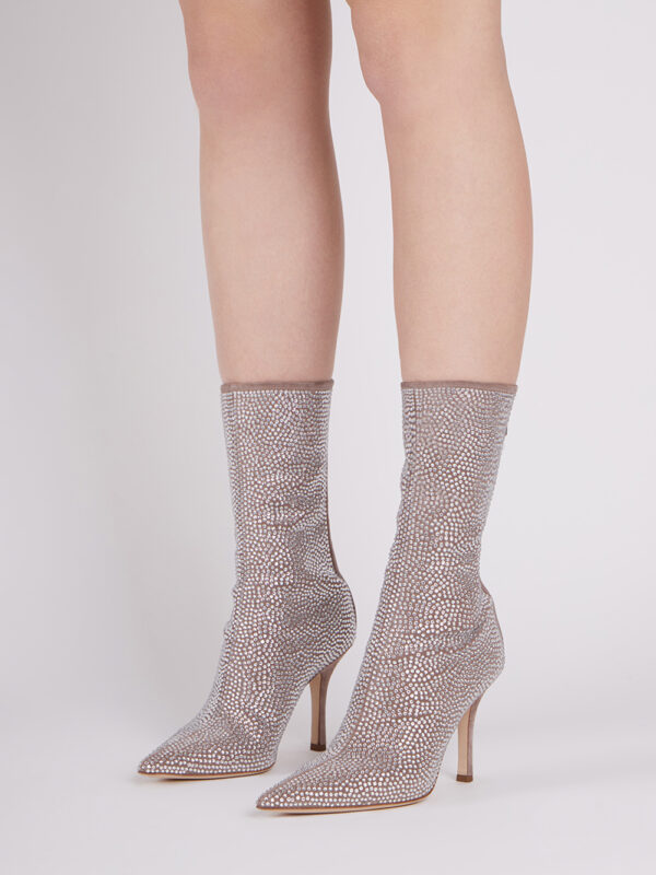 SUEDE HOLLY MAMA 95 ANKLE BOOTS