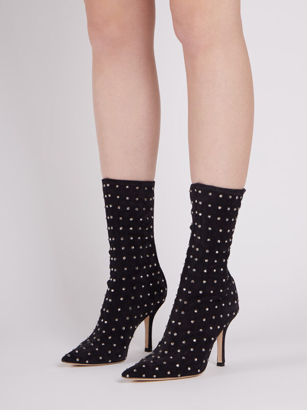 SUEDE HOLLY MAMA 95 ANKLE BOOTS