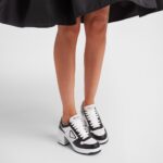 DOWNTOWN LEATHER HIGH HEEL SNEAKERS