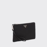 LEATHER AND SAFFIANO POUCH