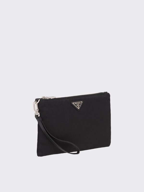 LEATHER AND SAFFIANO POUCH