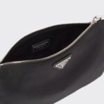 LEATHER AND SAFFIANO POUCH