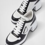 DOWNTOWN LEATHER HIGH HEEL SNEAKERS