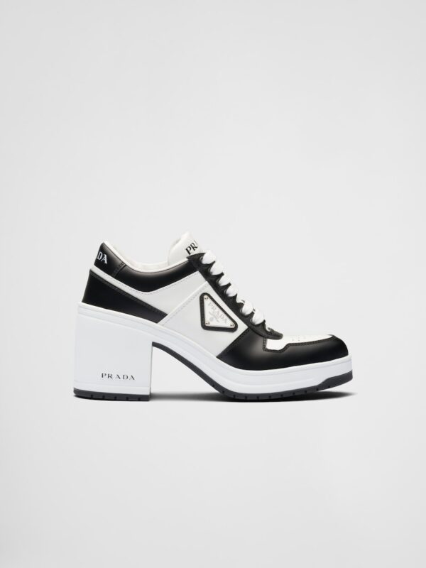 DOWNTOWN LEATHER HIGH HEEL SNEAKERS